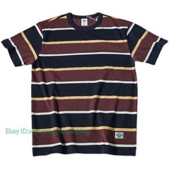 NON STOCK Ivy League Striped Crew Neck T Shirts Preppy Style Men’s Casual Tee