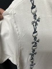 2007 chrome hearts x comme des garcons white t-shirt, preowned size medium