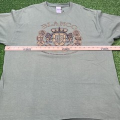 Y2K Blanco Cigars Tobacco 2000s Promo Tee Olive Green Shirt Men’s XL 24×29 -READ