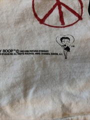 Vintage Betty Boop Peace Hip Hop Hippy 1993 Men XLarge USA 90s AOP Single Stitch