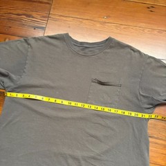 Vintage Gradient Sun Faded Worn WIP Workwear T-Shirt Men’s Size L Brown Thin