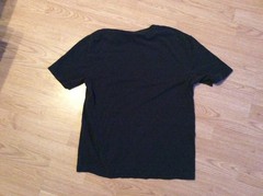 Preowned &excellent Crazy Horse (Liz Claiborne) ribbed Black Mens Small t-shirt