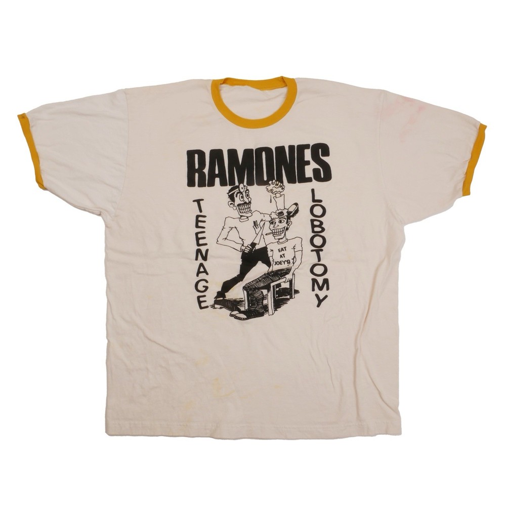 Ramones Teenage Lobotomy Ringer Tee Rock And Roll High School Punk – XL – 10203