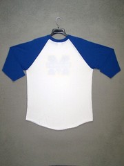 Dalas Mavericks Shirt Adult Extra Large White Blue Basketball NBA 3/4 Sleeve Men