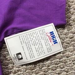 Vintage Russell Athletic Shirt Mens Large Purple Pocket High Cotton Tee USA NOS