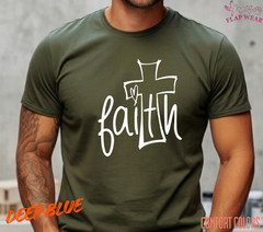 Unisex Faith Over Fear T-Shirt, Men T shirt,Women T shirt Gift Christian Top
