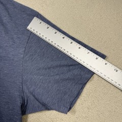 Uniqlo Men’s Blue Basic Short Sleeve Cotton Blend V-Neck T-Shirt Size XL