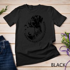 Funny Proud German Shorthaired Pointer hunting dog portrait Unisex T-shirt