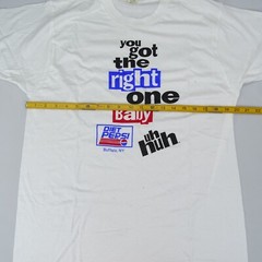 Vintage 90s Diet Pepsi Buffalo NY T-Shirt L You Got Right One Baby Promo White