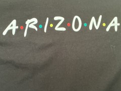 Home Free Brand ARIZONA black T-shirt sz XL Friends Tv Show Script