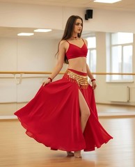 Coins Belly Dance Hip Scarf Belt – Adjustable Waist Chain Skirts Wrap, Gold C…