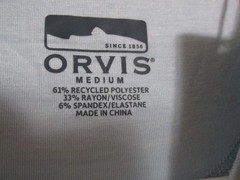 Men’s Orvis DriCast Logo Crew Neck Short Sleeve Tee T-Shirt Lt. Blue Size MEDIUM