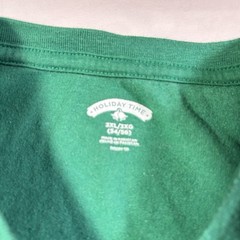 Holiday time Green Elf unisex T shirt Size 3XL Christmas Recycled Short Sleeve