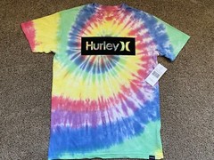 $34 BRAND NEW HURLEY MENS TEE T SHIRT TYE TIE DYE PRIDE MULTI COLOR RARE