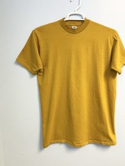 Vintage 70s Jockey Life Sun T Shirt Mustard Yellow Tee Mens XL Made in USA