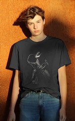Rodeo Cowboy Dark Western Horse Art Vintage T-Shirt
