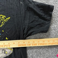 Rick and Morty T-Shirt Mens Size M Black Graphic Adult Swim Spaceship Cotton