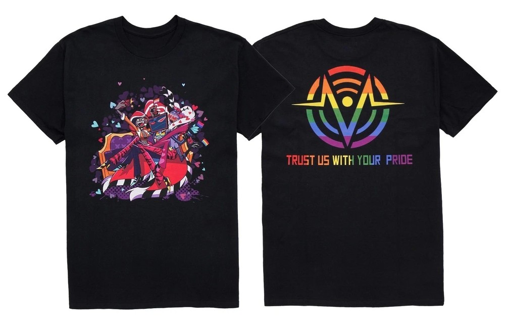 Hot!! Hazbin Hotel The Vees Pride Double-Sided T-Shirt Size S-5XL