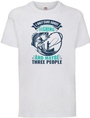 Fishing I Only Care Funny Humour Novelty T Shirt Various Colours And Sizes