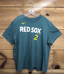 Nike Boston Red Sox Alex Bregman 2025 City Connect T-Shirt Mens Size 2XL Green