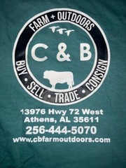 New C&B Farm + Outdoors Green Comfort Colors Heavyweight T-Shirt Farming Alabama