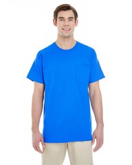 6- Pack Royal Gildan Unisex Heavy Cotton Pocket Stylish Plain T-Shirt – G530