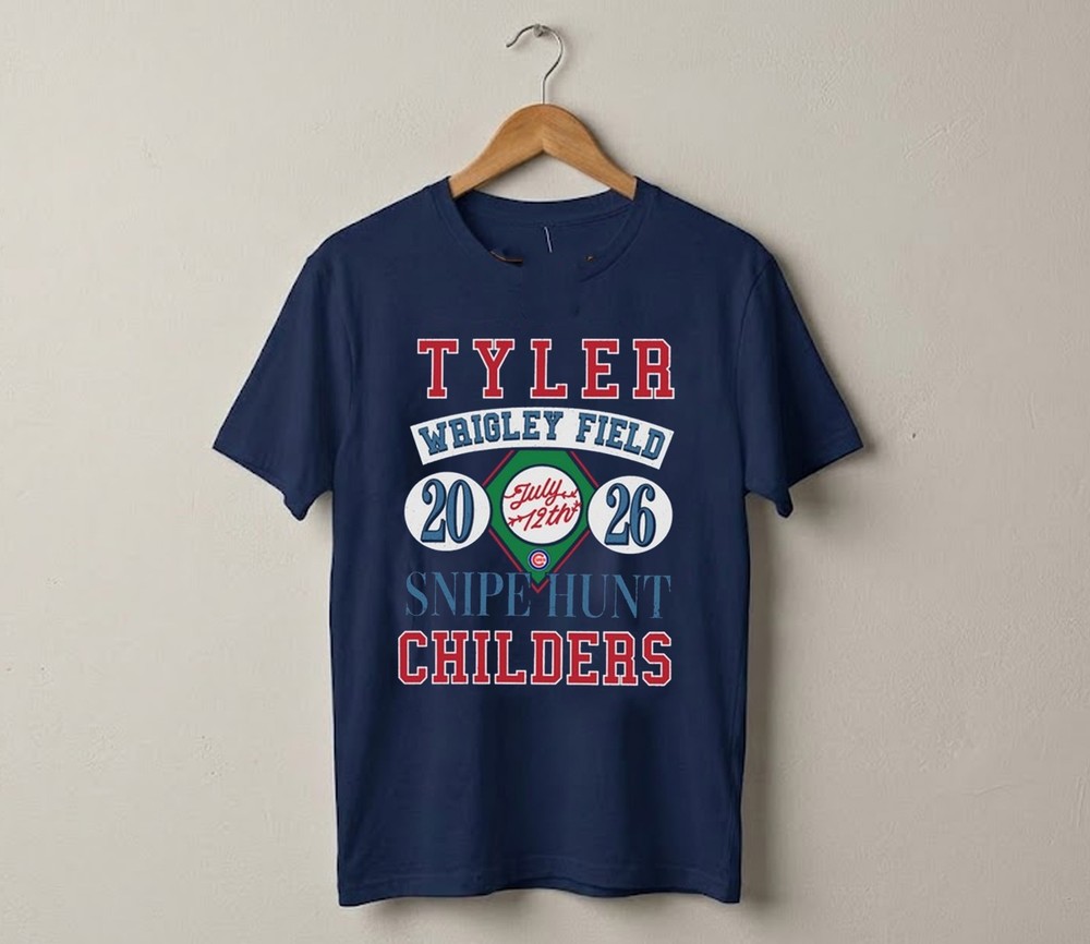 Tyler Childers at Wrigley Field Chicago Cubs July 12 2026 reprint T-Shirt