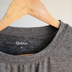 Quince Flowknit Breeze Performance Pocket Tee Charcoal Shirt Men’s Xl