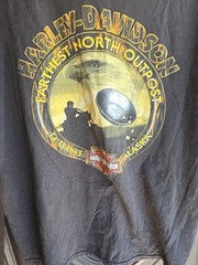 Adult XL OFFICIAL HARLEY DAVIDSON MC BLACK T SHIRT FAIRBANKS ALASKA