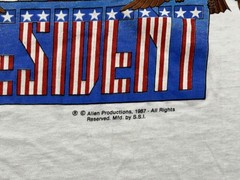 Vintage ALF For President Shirt Mens Large White SSI Patriotic 1987 80s