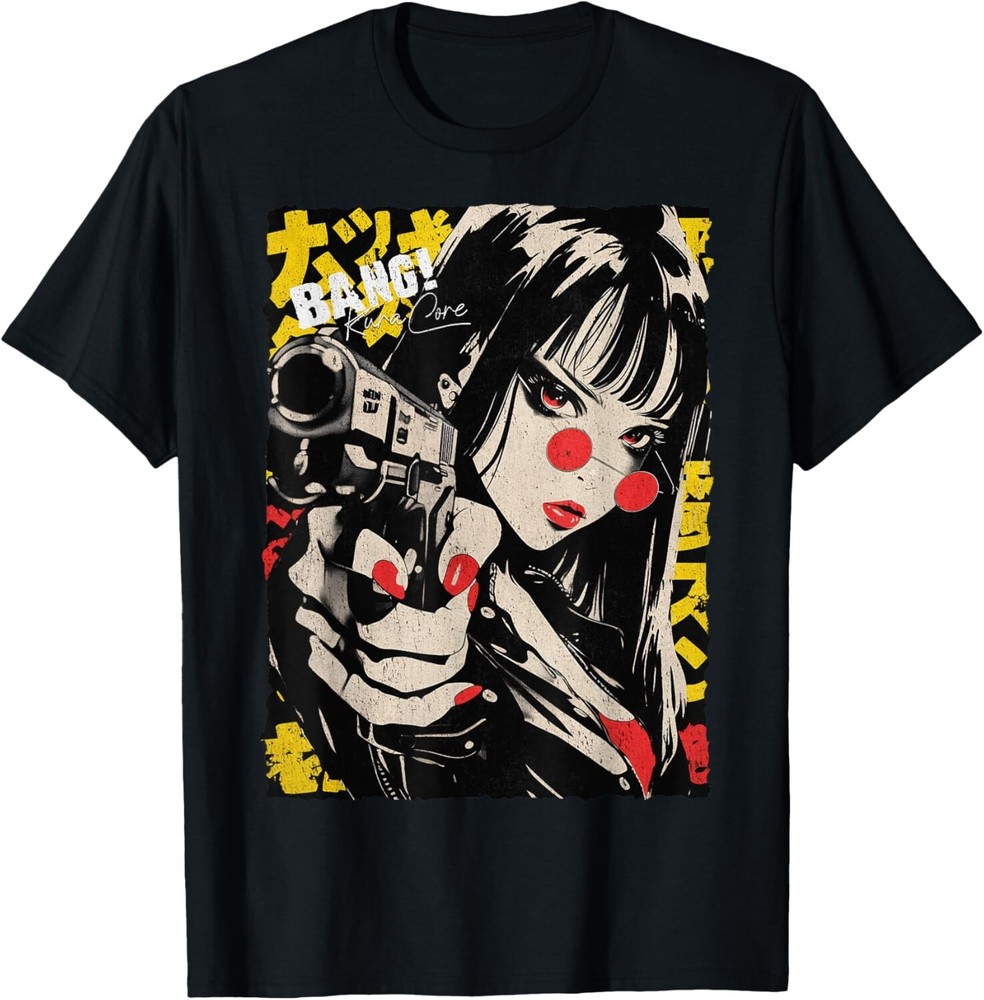 Japanese Streetwear Cyberpunk Retro Techwear Manga Anime T-Shirt