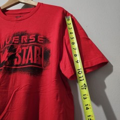 Converse All Star Med Graphic T-Shirt Red Logo Tee Short Sleeve Classic Men’s M