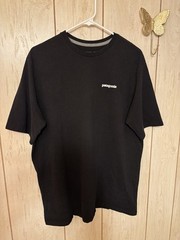Patagonia Black Short Sleeve Tee with Small Chest Logo
