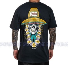 Sullen Rest Easy Navy SCM3514 New Short Sleeve Graphic Tattoo T-shirt For Men