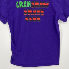 Crenshaw Skate Club T-Shirt Adult M Purple Short Sleeve Crew Neck Logo Cotton