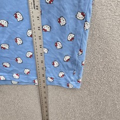 Nike x Hello Kitty Men Shirt XL Blue Graphic University Logo Center Swoosh Logo