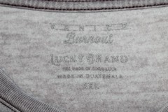 Lucky Brand Sz XXL Light Purple Ombre Venice Burnout Short Sleeve T-Shirt