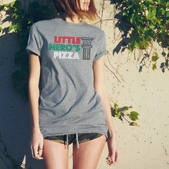 Little Nero’s Pizza – Pizza Delivery Funny Movie T Shirt – Sport Grey