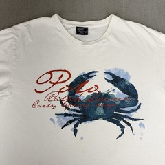 Vintage Polo Ralph Lauren Men’s XL Shirt Crab Print Sport RL 90’s Hong Kong Tee