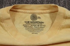The Mountain Men’s 3XL T-Shirt B-52 Bomber Military Yellow Acid Wash Skater