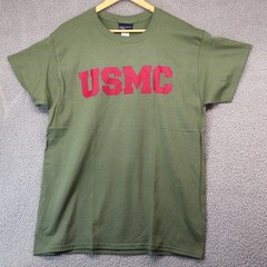 MV Sport Men Large USMC T-Shirt Green Olive NWT