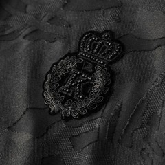 Fashion Camouflage Trend Embroidery Summer Short Sleeve Luxury Men Black T-Shirt