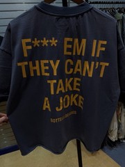 BRAND NEW – Bottega Desires Tee T-Shirt F**k Joke (L) Blue