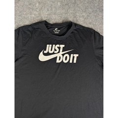 Nike Mens Just Do It Graphic T-Shirt Black Short Sleeve Crew Neck XXL AR5006-010