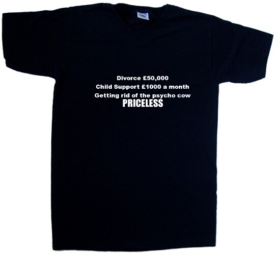 Divorce Priceless Funny V-Neck T-Shirt