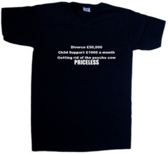 Divorce Priceless Funny V-Neck T-Shirt