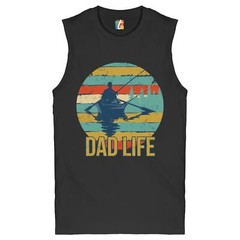 Dad Life Muscle Shirt Fatherhood Outdoorsman Fishing Father’s Day Men’s