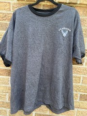 USAF Air Force Logo Shirt Gray Ringer Tee Men’s 2XL Top Vintage Made In USA