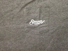 Simms Two-Tone Pocket T-Shirt – Short Sleeve XL Charcoal Heather