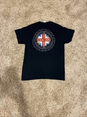 Def Leppard Sheffield England 2017 Tour Small Mens Black Double-sided Tshirt